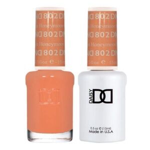 daisy dnd gel & nail polish duo | peach orange 802 honeymoon BNIB